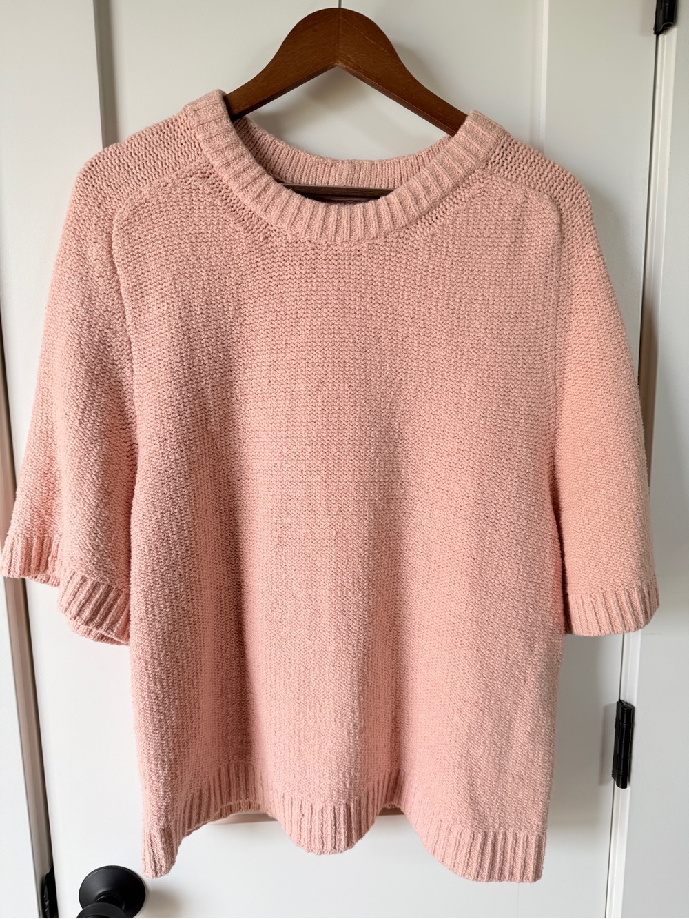 Abercrombie & Fitch Pink Short Sleeve Sweater XL
